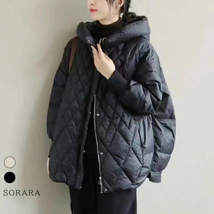 SALE52%OFF ダウンジャケット ダウンコート コート キルティング レディース 冬 真冬 ショート丈 軽量 中綿 暖かい 大きいサイズ 体型カバー きれいめ おしゃれ 通勤入園式卒業式 着回し