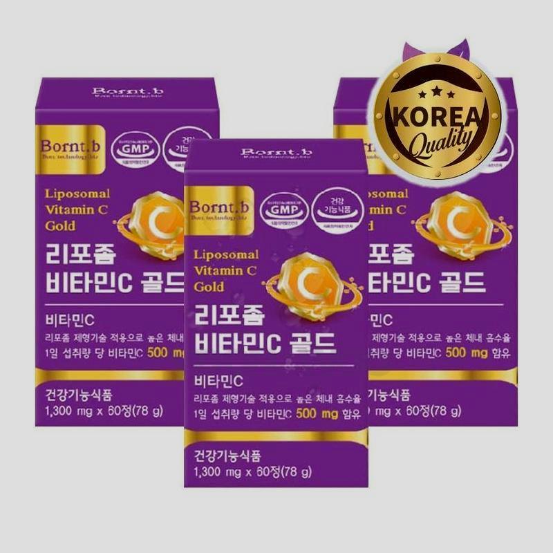 ボントビー高含有量リポソームビタミンCゴールド78g / 60錠/ 3個