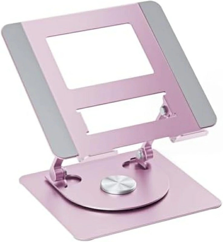 ノートパソコンスタンド 360度回転パソコンスタンド タブレットスタンド 教卓スタンド 角度・高さ無段階調整 人間工学に基づいたデザイン 冷え対策 滑り止め 17インチ以下のノートパソコン・タブレット