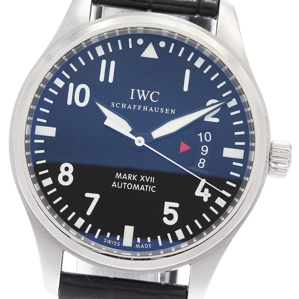 IWC IWC SCHAFFHAUSEN IW326501 パイロットウォッチ マークXVII デイト 自動巻き メンズ 保証書付き_931715【中古】