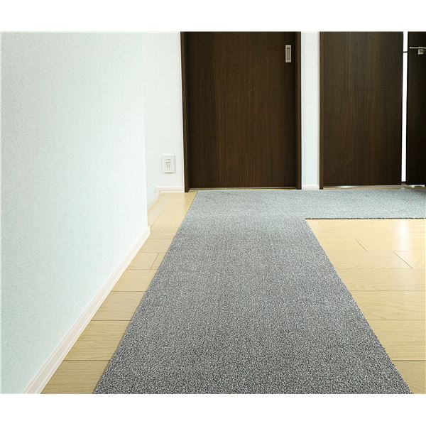 ラグタス 廊下敷マット GRY グレー (約60×200cm)