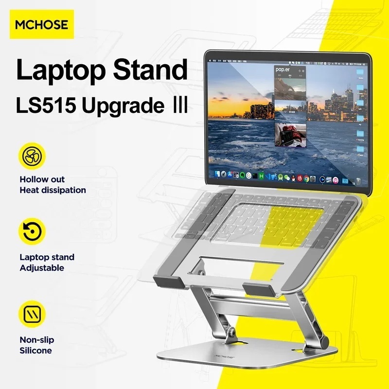 3営業日以内発送 MC515ラップトップスタンド調整可能なアルミニウム合金ノートブックスタンド10-17インチラップトップポータブルラップトップホルダーと互換性があります 8,277円