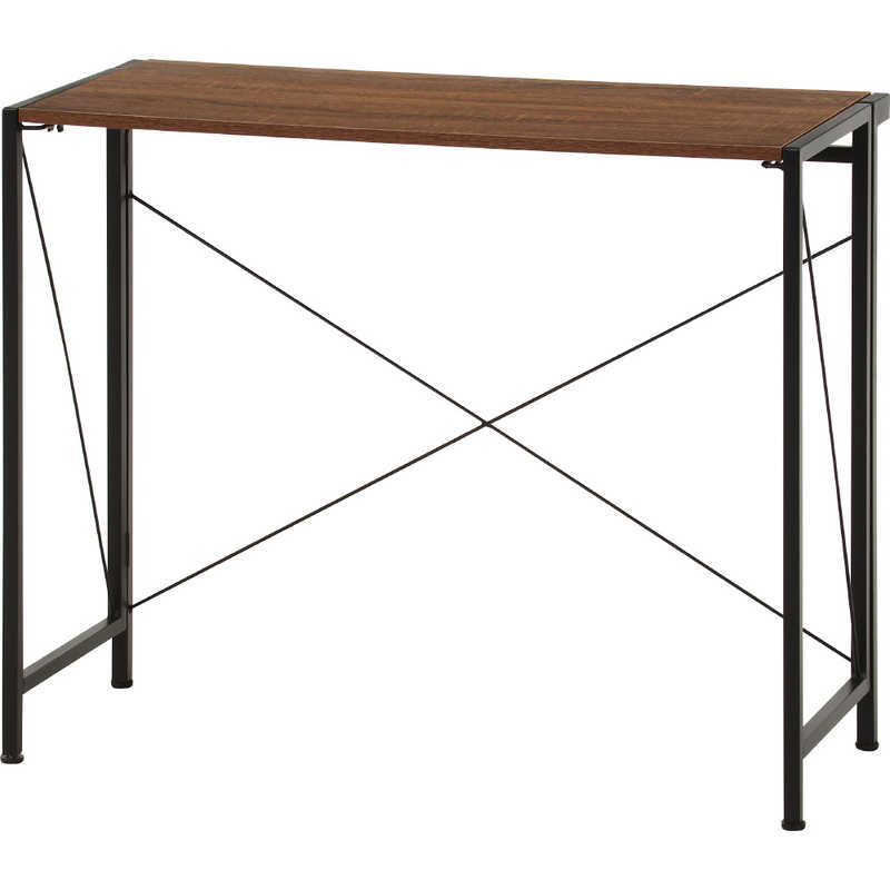 不二貿易　折りたたみデスク アロン BR ブラウン