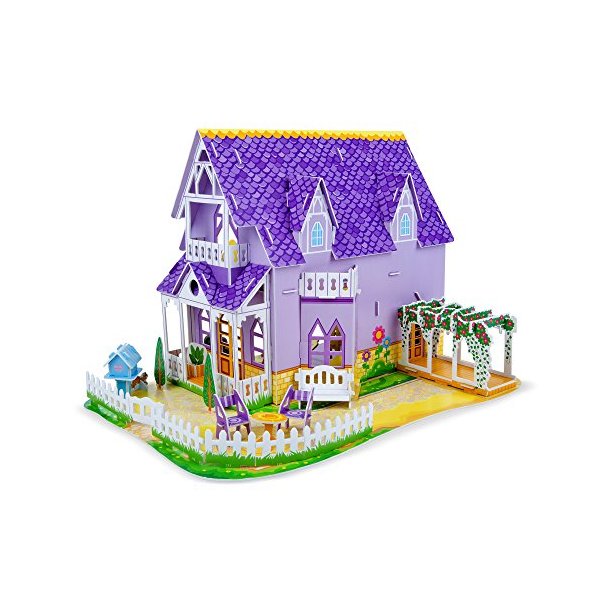 最高の Purple Pretty Doug & Melissa Dollhouse 並行輸入品 Puzzle 3D ジグソーパズル