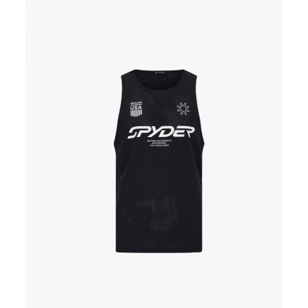 スパイダーメンズ AIR-DOT ランニングウォータースポーツノースリーブ SPLMCNSL331MBLK