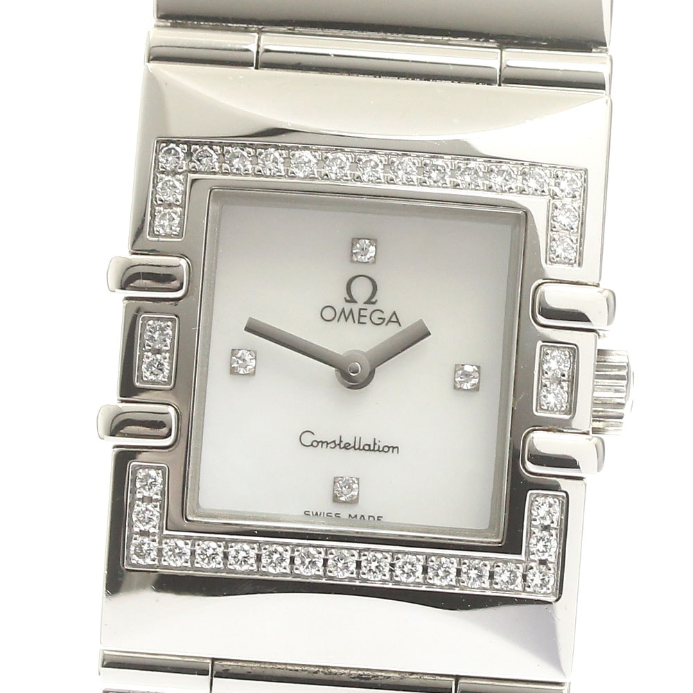 オメガ OMEGA 1528.36 コンステレーション カレ クアドラ ダイヤベゼル クォーツ レディース _880702【中古】