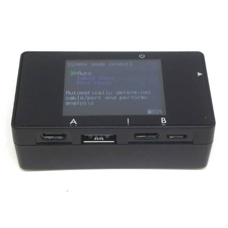 【2025年09月19日発売予定】ビットトレードワン　USBケーブルの性能を確認できる検証デバイス USB CABLE CHECKER 3 ブラック　ADUSBCIM3 7,770円