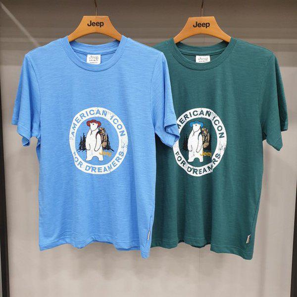 JO3TSF235 JEEP 女性専用ヴィンテージプリント半袖Tシャツ_SC