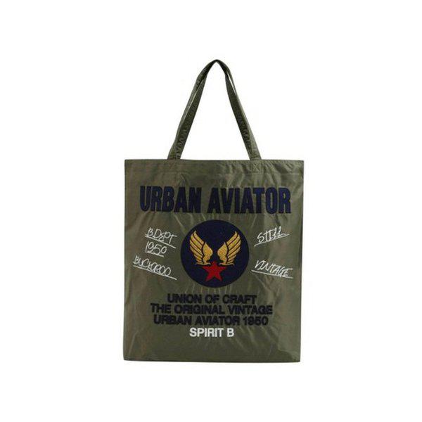 共用アップリケ刺繍ナイロンエコバッグAB010