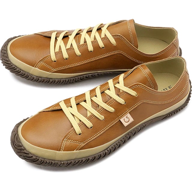 スニーカー [SP110-26] SP-110 メンズレディース SPM-110 日本製 カンガルーレザー MOVE スピングル ムーブ Light-Brown ライトブラウン