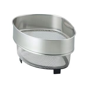 (60個セット) 三角コーナー 生ゴミ入れ 約幅13.8cm 小 脚付き ステンレス 頑丈 水切れ抜群 SUIグート アミ キッチン 台所