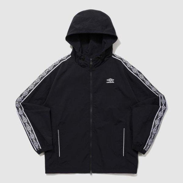 フードジップアップ PQA UQ123CJK24-BLK HBL サイドダイヤモンドフードジャンパー / BLACK