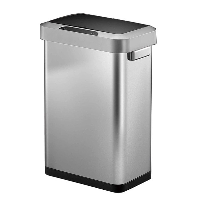 センサー式 ゴミ箱 45L 乾電池式 EK9262MT-45L シルバー