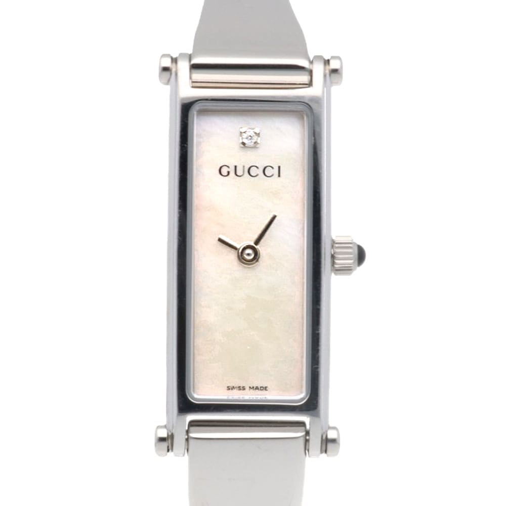 グッチ 腕時計 ステンレススチール 1500L クオーツ 1年保証 GUCCI 中古