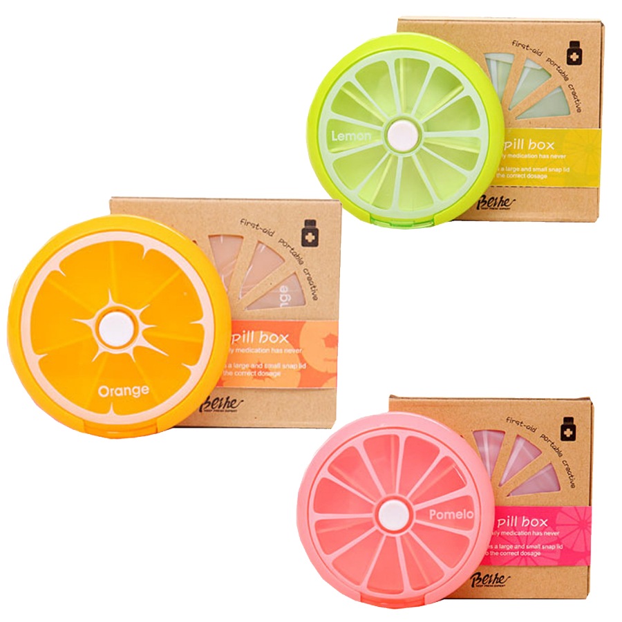 ピルケース アクセサリーケース サプリメント ケース 可愛い お洒落 おしゃれ 一週間 果物 フルーツ