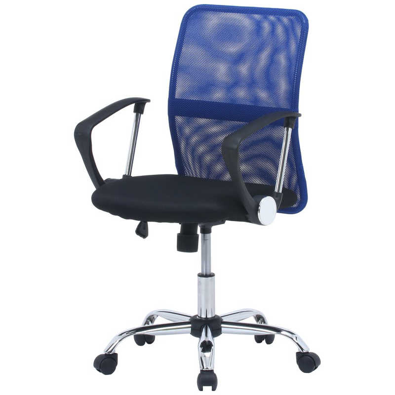 不二貿易　メッシュバックチェアー HF-78BL ブルー　90876 6,953円