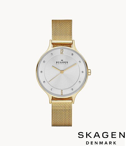 スカーゲン SKAGEN 腕時計 Anita Lille ゴールドトーンスチールメッシュウォッチ SKW2150 レディース 北欧 正規品