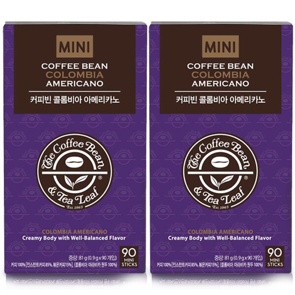 コーヒービーン コロンビアアメリカーノ ミニ 90Tx2個 5,018円