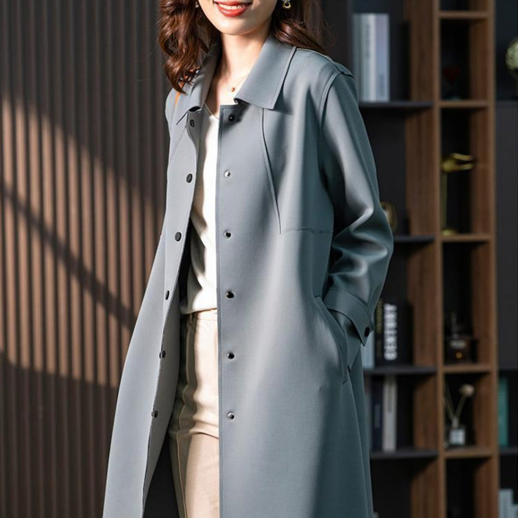 ステンカラーコートスプリングコートレディースステンカラーコートミドル丈春秋アウタージャケット羽織大きいサイズキレイめビジネス大人女性通勤オフィス入学式卒業式冠婚葬祭フォーマルギフト20304050 5,740円