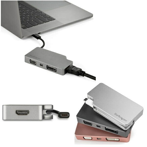 StarTech.com [CDPVDHDMDPSG] 4 in 1 USB Type-Cマルチアダ