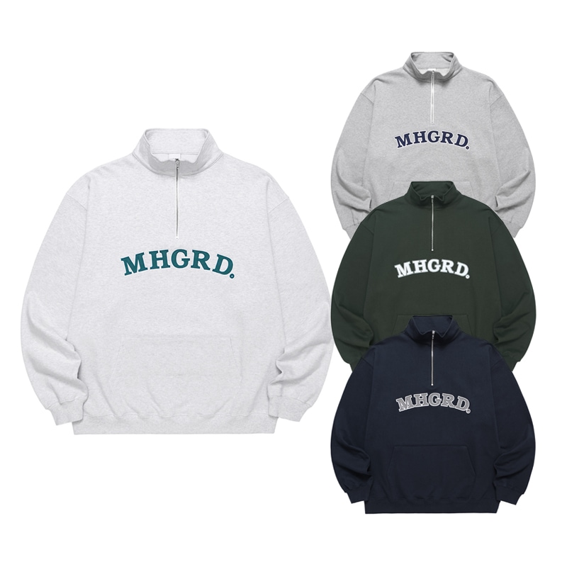 [Straykids 着用] ARC LOGO HALF ZIP SWEATSHIRT 韓国 アイドル レディース メンズ 秋 冬 大きいサイズ