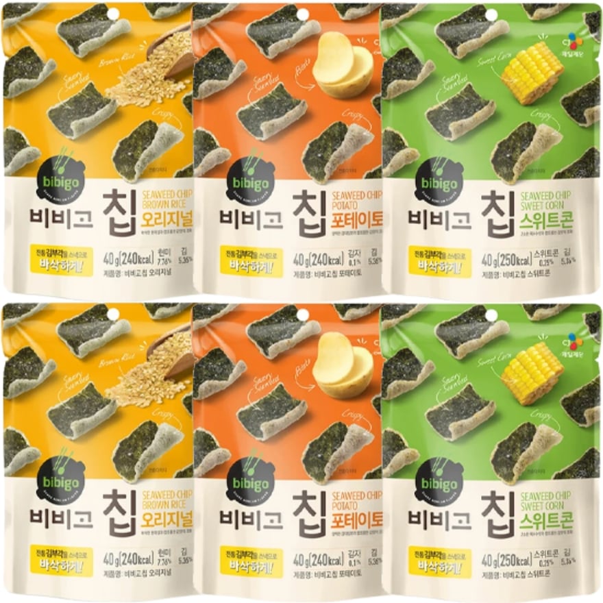 チップ, チップ オリジナル(2個) + ポテト(2個 ) +スイートコーン(2個 ) 2+2+2 / 40g x 6個入り