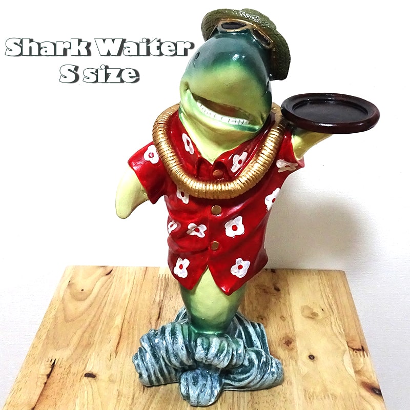 置物 かわいい サメ オブジェ Shark Waiter ヴィンテージ 大きい アンティーク シャーク ビンテージ 玄関 レトロ おもちゃ アメリカン 雑貨 置物 インテリア おしゃれ カフェ 店舗