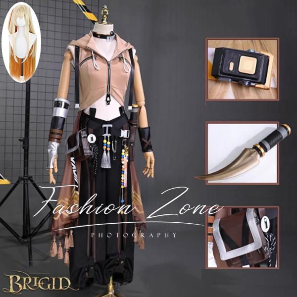 【品質良い 大好評中】明日方舟 Arknights アークナイツ Brigid 水灯心 コスプレ衣装 ウィッグ cosplay ハロウィン 演出服 変装