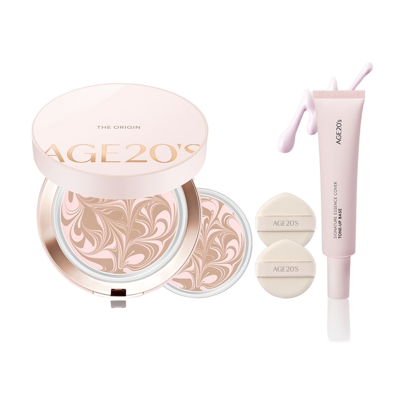 エイジトゥウェニス ディオリジンエッセンスファクト+シグネチャーベース2種セット(本品+詰め替え+ベース+パフ2枚) (SPF50+PA+++)