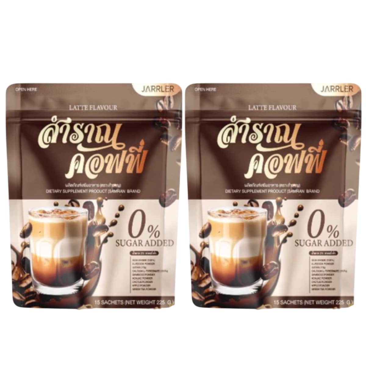 JARRLER LATTE FLAVOUR FLAVOUR 15 Sachets x 2 Packs
