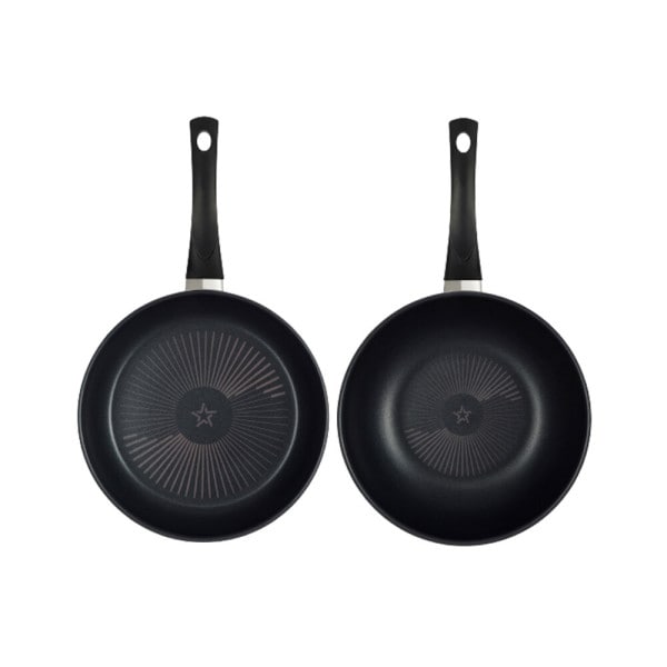 NEW コンフォート ダイヤモンド フライパン 2点セット (24フライパン+24中華鍋)