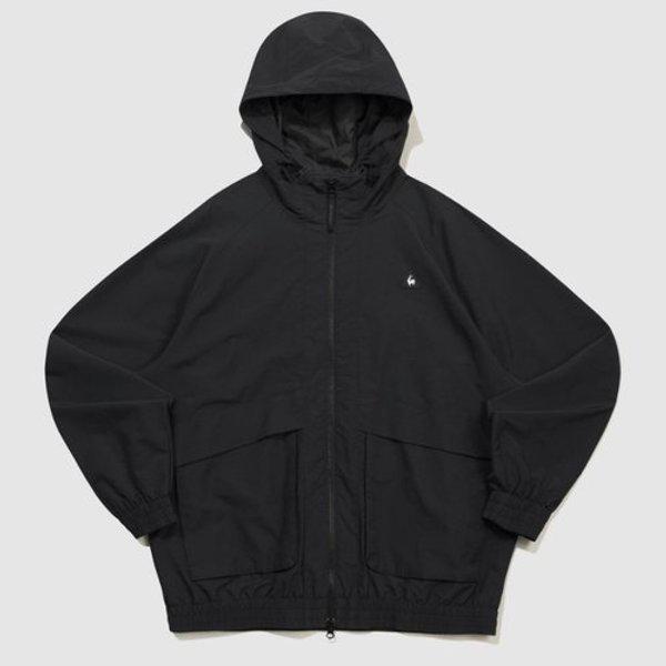 共用フードルーズフィット裏地ジャケット B1 QQ323LJK93 BLK DBG