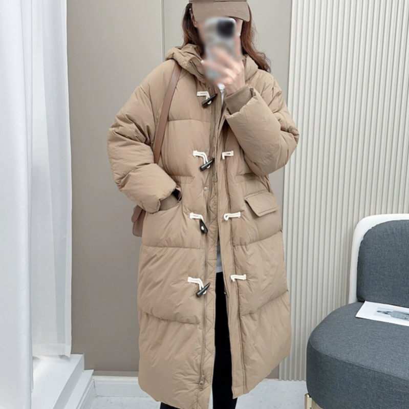 ロングダウンコート おしゃれ 20代 30代 40代 50代 ファッション 大人 オフィス きれいめ カジュアル ダウンジャケット レディース フード付き 軽量 防寒 暖かい 秋 冬 アウター コート