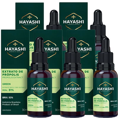 HAYASHI(林) プロポリスエキス エクストラ 30ml 5本セット 抗菌 天然の