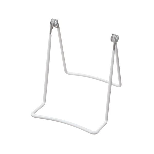 （まとめ）店研創意 ストア/エキスプレスワイヤーギフトスタンド 小 白 1組（3個） [x10]