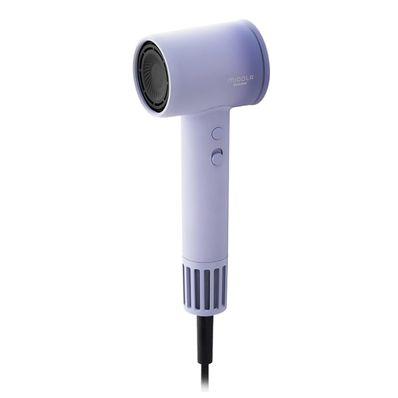 即納：【母の日ギフト プレゼント】【MiCOLA】アイリスオーヤマ ドライヤー プラスマイナスイオン ヘアドライヤー 静電気抑制 大風量 速乾 軽量 ダメージケア 4段階温度調節 ラベンダーカラー H