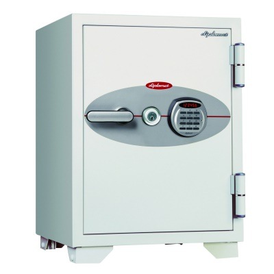 ディプロマット 鍵+デジタルテンキー式 金庫 (R3) 90分耐火 内容量50L 警報アラーム付 060EKR3 オフホワイト