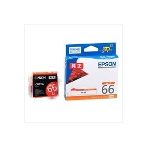 (業務用40セット) EPSON エプソン インクカートリッジ 純正 ICOR66 オレンジ