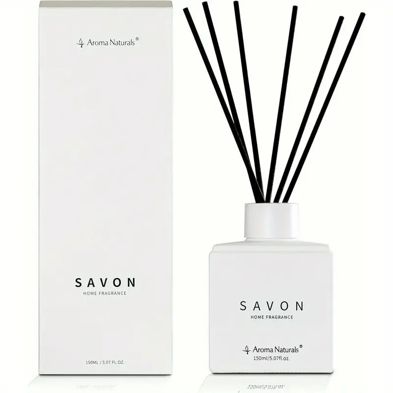 50ml ロングラスト リードディフューザー - スリークスクエアボトル羽根やオープンフレームなし家庭・オフィス・リビングルーム・寝室に安全なモダンなホームデコールプレミアム香りアロマオイル