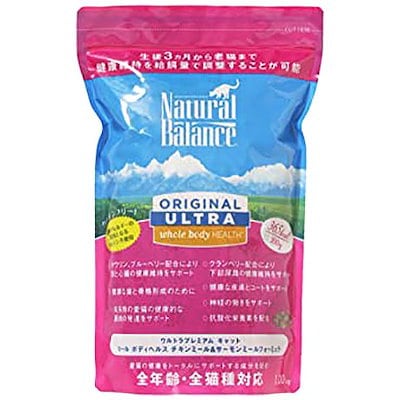 他サイト： ナチュラルバランス ホールボディヘルス キャットフード 2.2ポンド(1kg)の商品画像