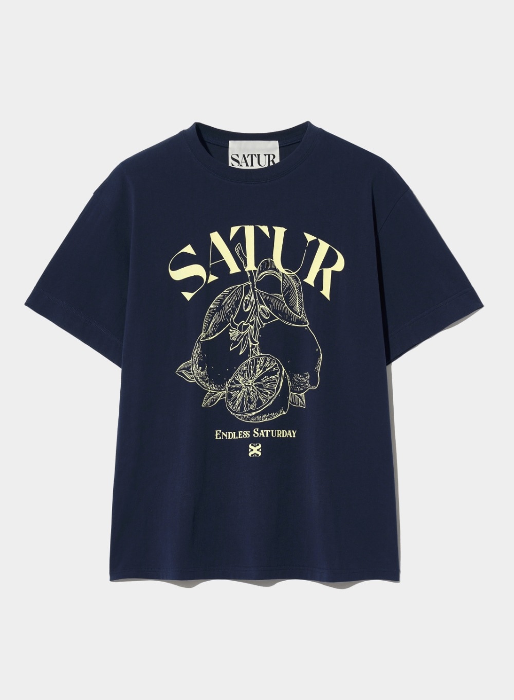 SATUR】 BLUE DRAGON BALLOON GRAPHIC T-SHIRT : RETRO IVORY T