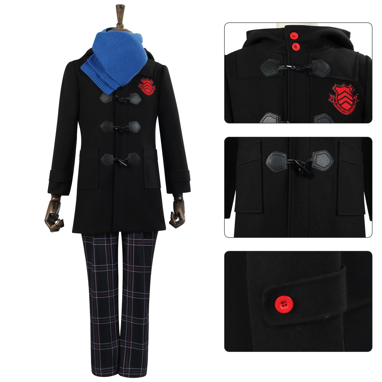 ペルソナP5cos衣装雨宮蓮冬服コスプレ衣装二次元アニメ衣装