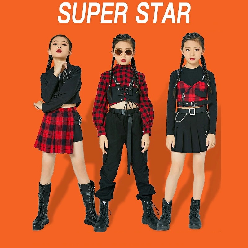 ヒップホップダンス衣装 セットアップ キッズ　ヒップホップ 衣装　ダンス 衣装 スカート　パンツセット　キッズ　チアガール ダンス衣装 　ヒップホップ　ファッション　ダンス衣装 k-pop　ジャズダン