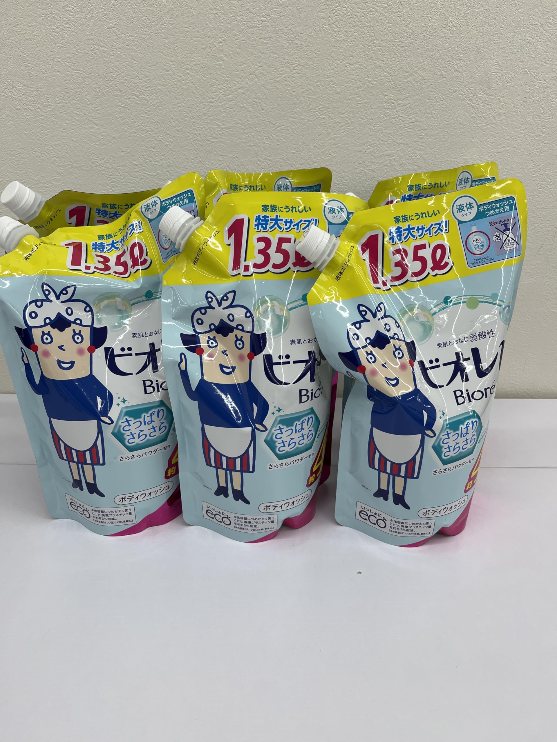 ビオレ ボディウォッシュ 詰め替え用 1.35L 6個セット