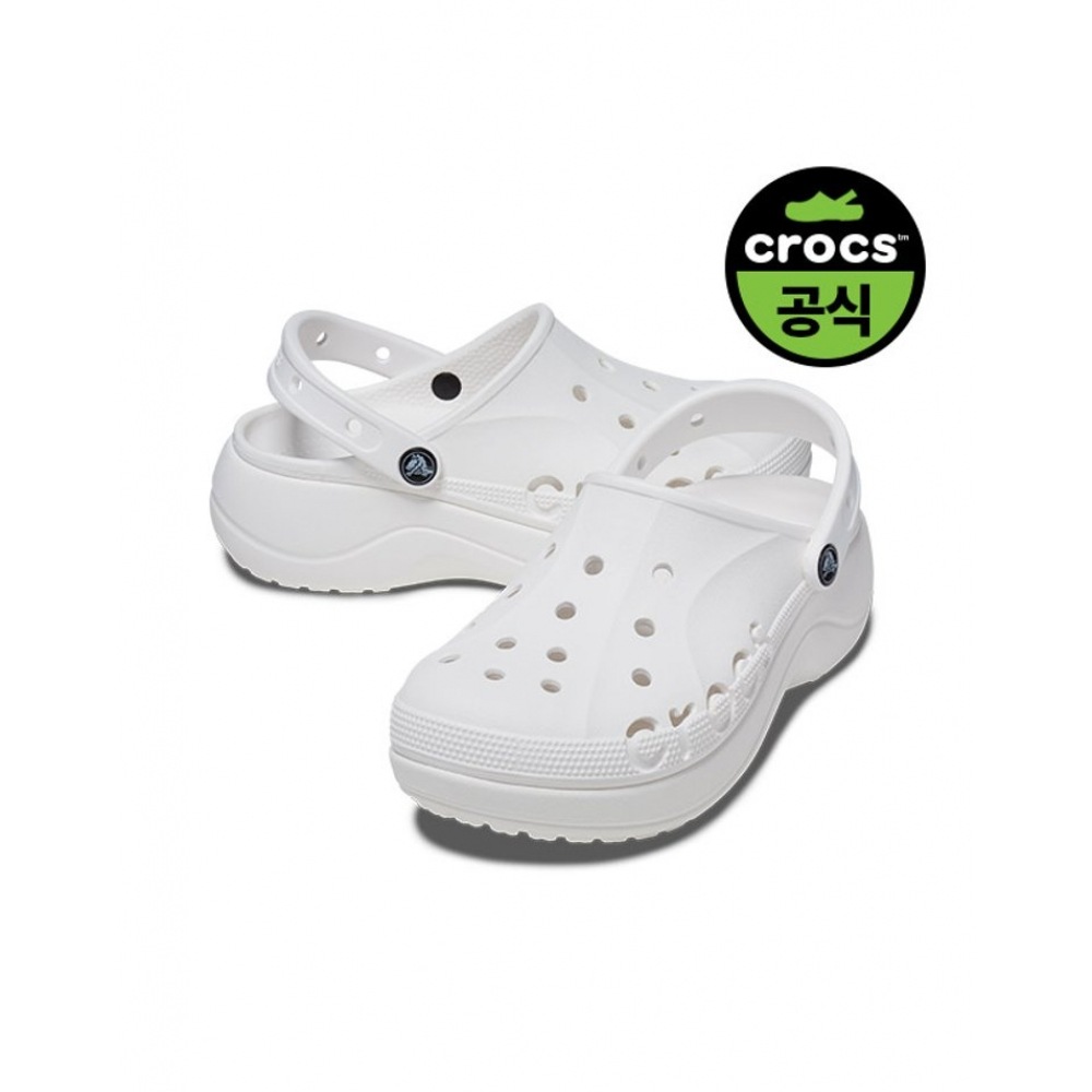 クロックスレディース BAYA プラットフォームクロッグ WT