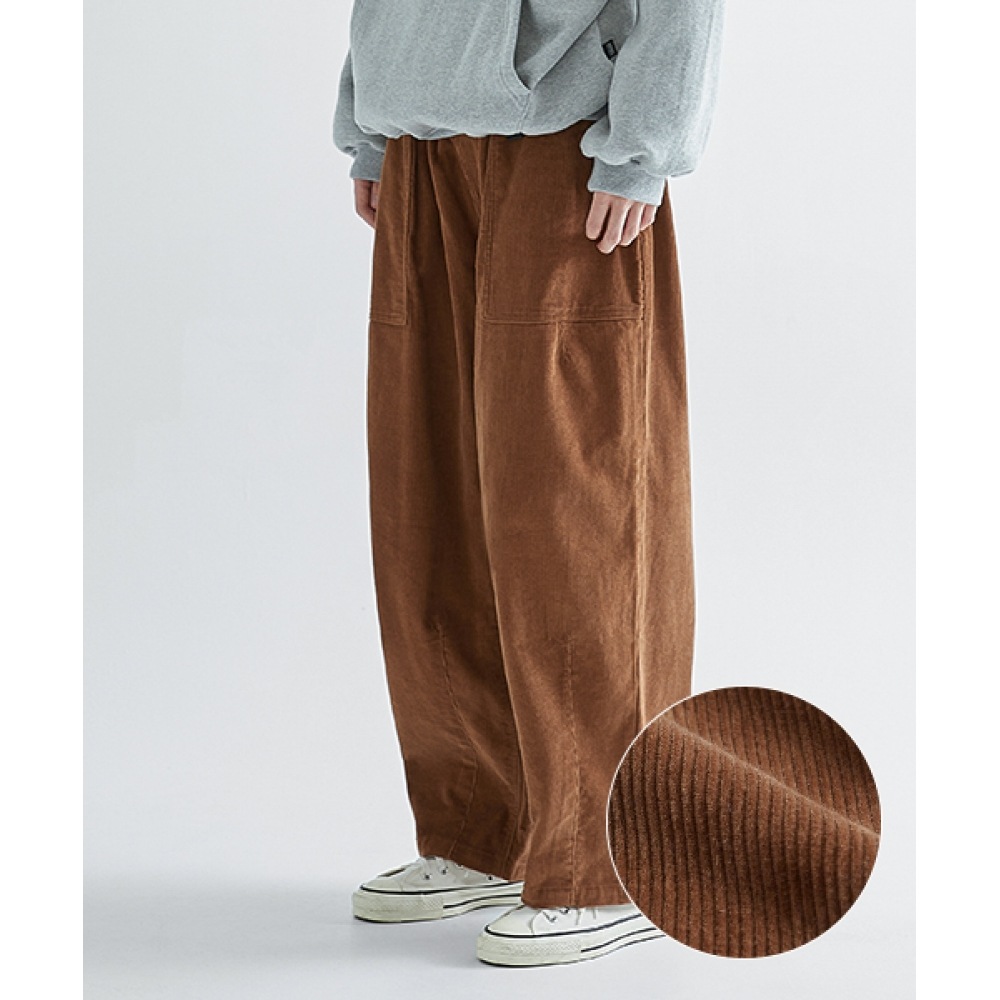MINIMALPROJECT パティグバルーン コーデュロイパンツ MPT110 [BROWN]