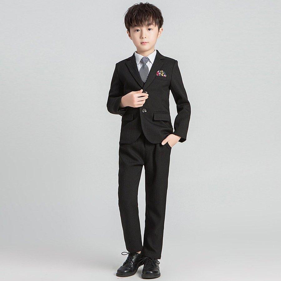 新年セール 子供服 スーツ 卒業式 入学式 5点セット フォーマル 男の子 タキシード キッズ 結婚式 発表会 入園式 卒園式 七五三 ジュニア 120 130 140 150 160 5,506円