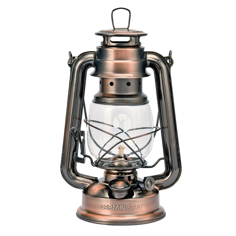 [2点セット] CAPTAIN STAG(キャプテンスタッグ) オイルランタン中(ブロンズ) UK-506 【 レジャー用品 液体燃料 キャンプ用品 ライト 野外 ランプ 灯り アウトドア用品 屋