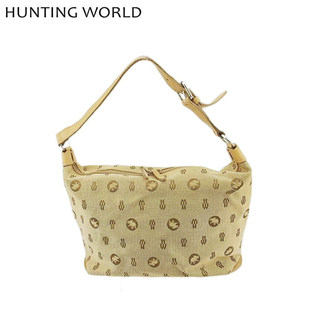 ハンティングワールド ショルダーバッグ ワンショルダー ハンド バッグ レディース メンズ エレファントマーク柄 HW柄 HUNTING WORLD 中古 17,387円