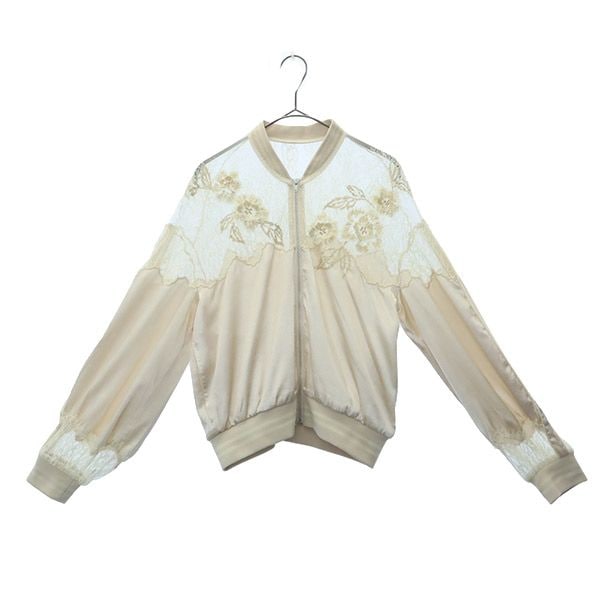 エンブロイダリーレース ブルゾン F ベージュ SWFJ191014 ジャケット レディース